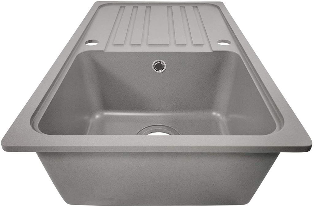 Aquamarin Zlew kuchenny Granite, 76 x 46 cm, szary